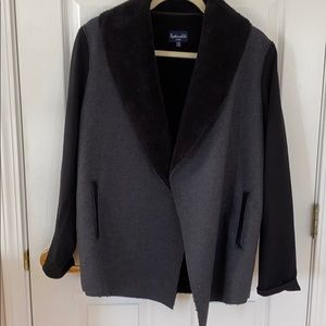 Woman fleeced blazer